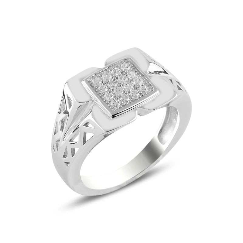 

Silverlina Silver Zircon Stone Ring