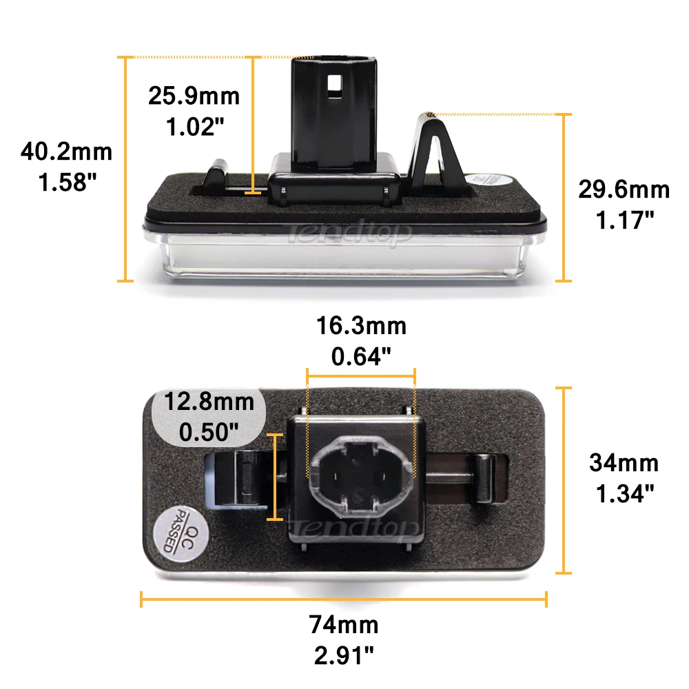 2pcs Canbus LED Bulbs License Plate Number Lamp Car Lights For Toyota Land Cruiser 100 200 Prado 120 Reiz 4D Mark X - купить по