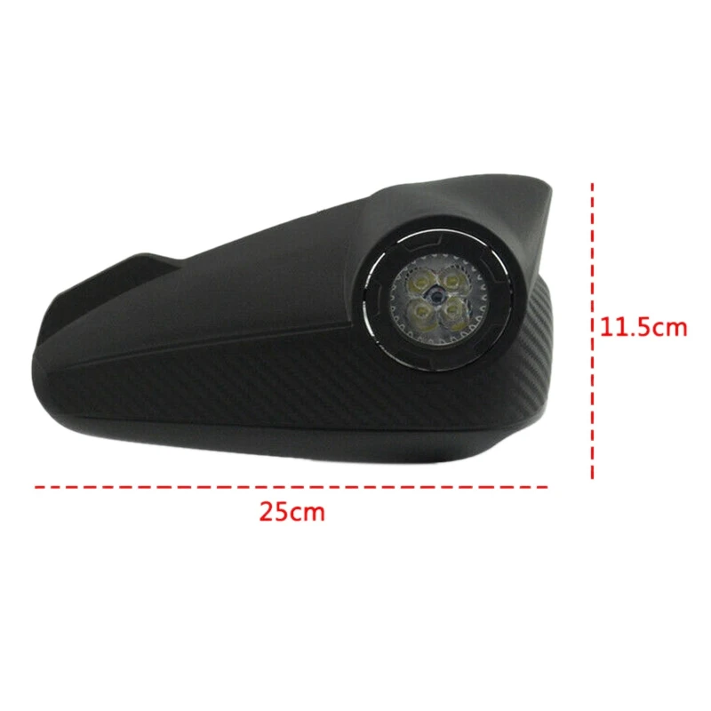 

Motorcycle Hand Guard Rainproof Board with LED Light Windproof Windshield Kit
