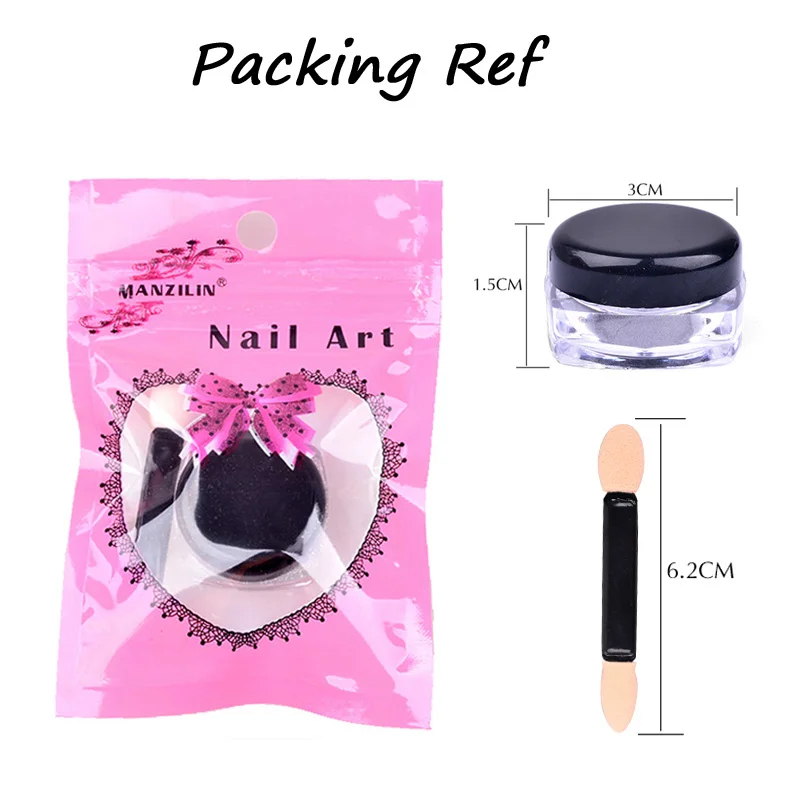 

New 1g/box Colorful neon Mirror Powder Rainbow Gradient Powder Dust nail chrome powder Pigment Nail Art Sequins Decoration Tools