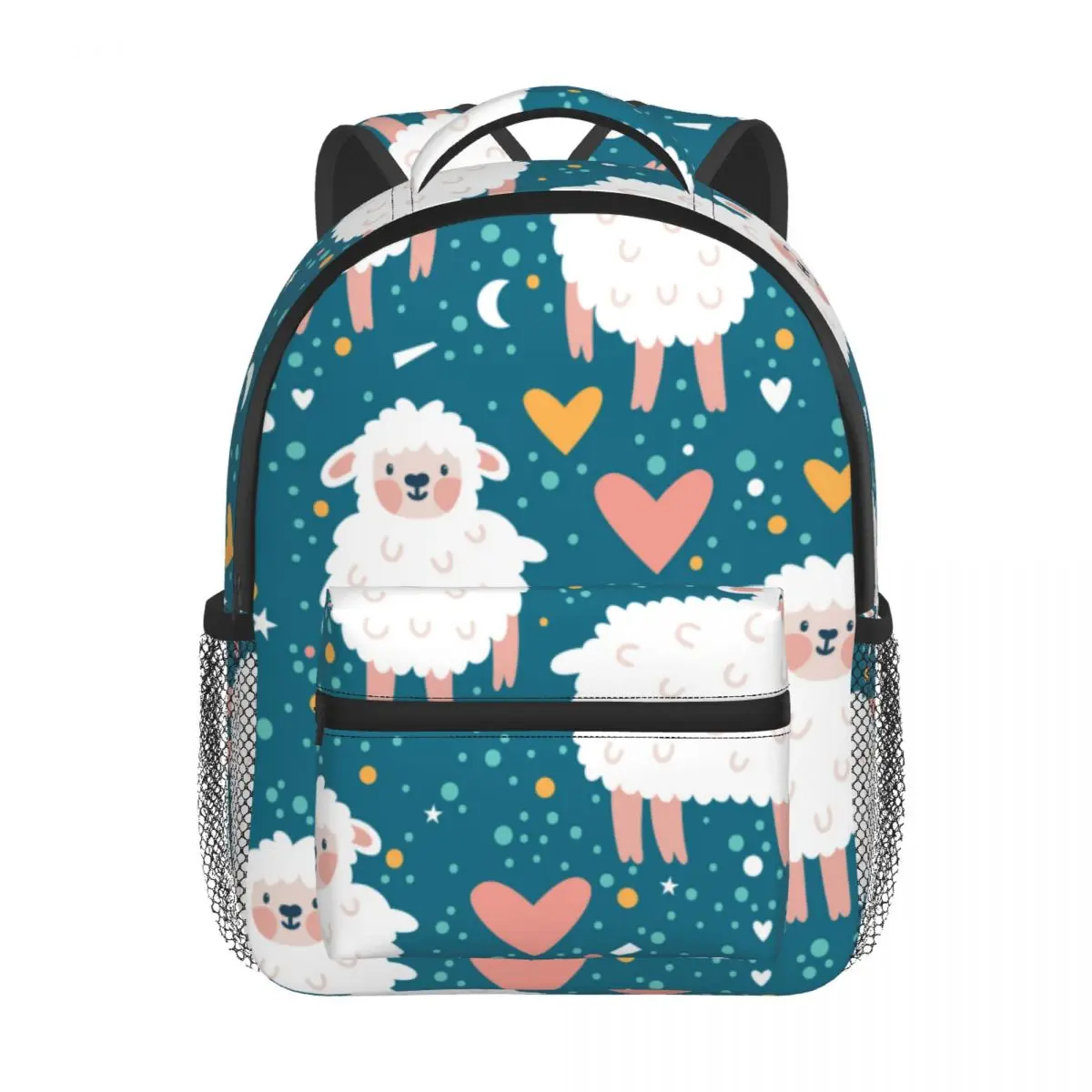 Children Bag Cute Sheep Heart Star And Dots Kids Bag Kindergarten Preschool Backpack for Boys Girls 3-4-6 Years Old