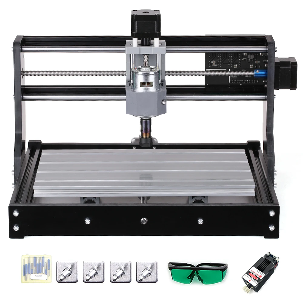 CNC 3018 Pro мини лазерный гравировальный станок GRBL DIY гравировальный станок для дерева PCB PVC резьба фрезерный гравировальный станок ER11