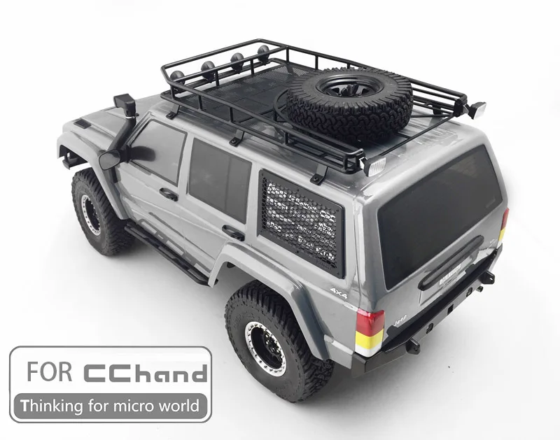 Металлический стеллаж на крышу для осевой ручной SCX10 90046/90047 cherokee RC игрушечный