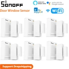 Беспроводной датчик SONOFF DW2 для окон и дверей, с поддержкой Wi-Fi