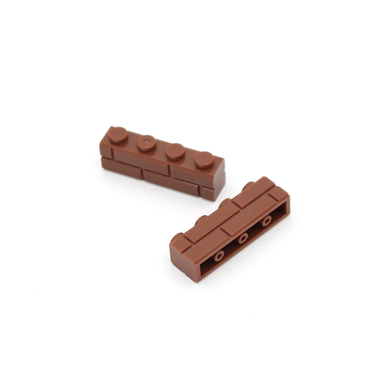 Конструктор Moc модифицированный 1x4 с профилем кирпичной кладки уличный вид