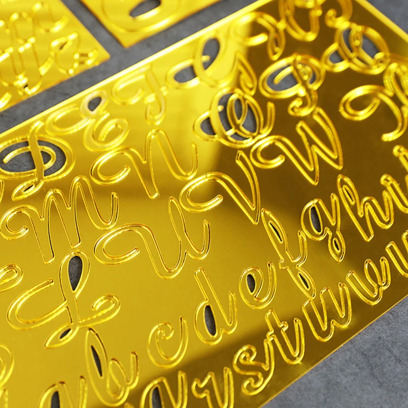 Акриловая Форма с буквенным алфавитом резак для печенья тиснение клейкие