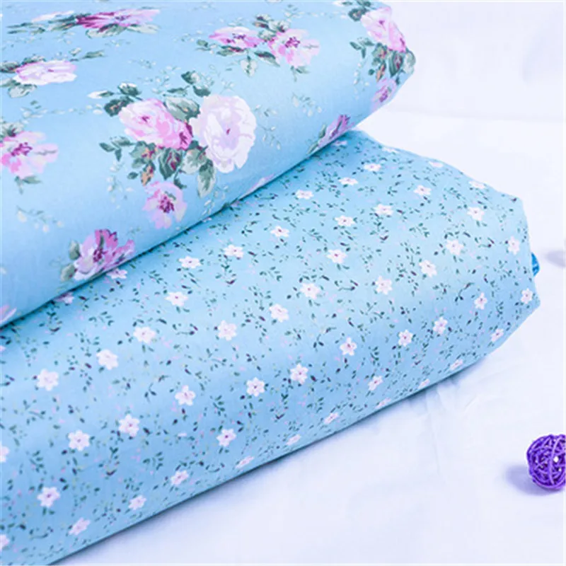 Хлопковая ткань с принтом Цветочный горошек Ткань Элегантные цветы ручной