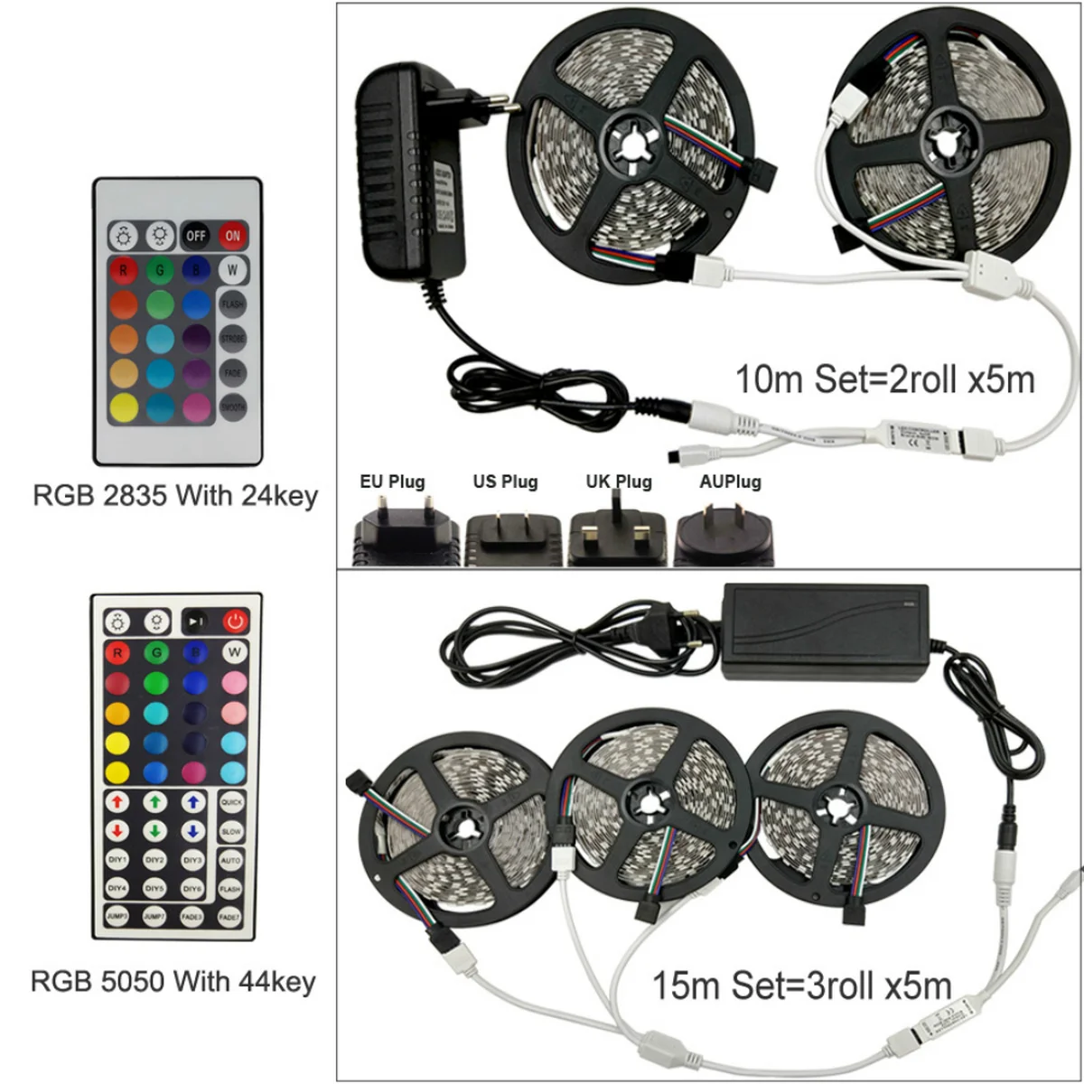 Светодиодные ленты светильник s RGB 5050 SMD 2835 гибкая лента Fita диод DC 12V + пульт