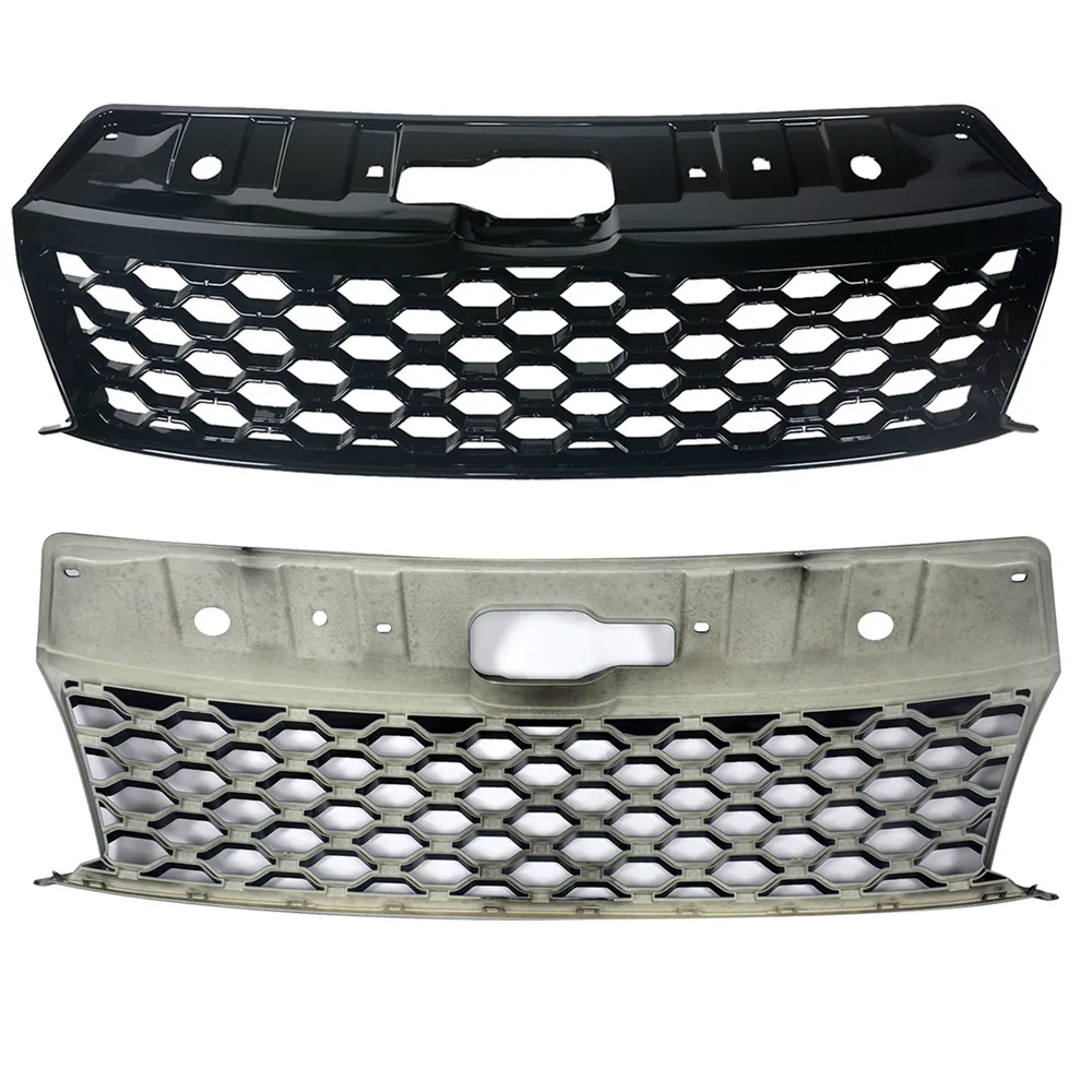 Фото Модифицированные решетки бампера для Amarok V6, для Amarok Aventura Exclusive V6 2016 2017 2018 2019 2020, передние гоночные решетки-сетки №1