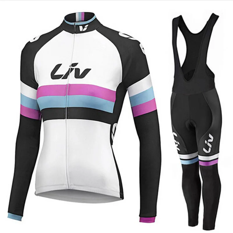 

LIV Cycling Jerseys 2021 Triathlon Team Women's Long Sleeve Cycling Clothing Bike Uniform Bike Jersey Set MTB Ropa Ciclismo