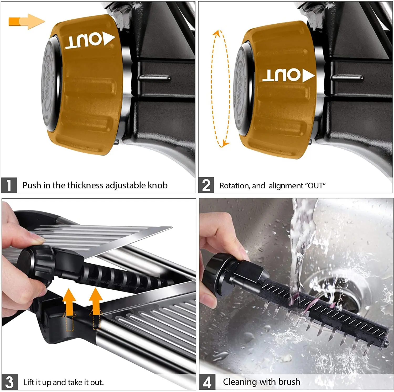 

Adjustable Mandoline Food Slicer Vegetable Slicer Fruit Cutter Stainless Steel Kitchen Julienne Slicer For Kitchen Waffle