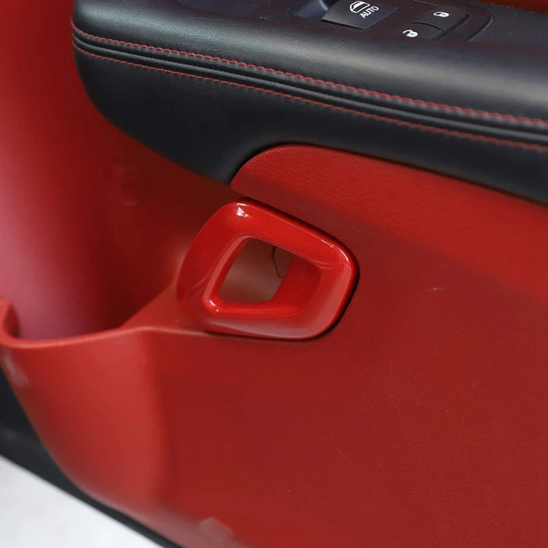 

2 Pcs Inner Door Handle Cover Trim Accessories for Dodge Challenger 2015-2020