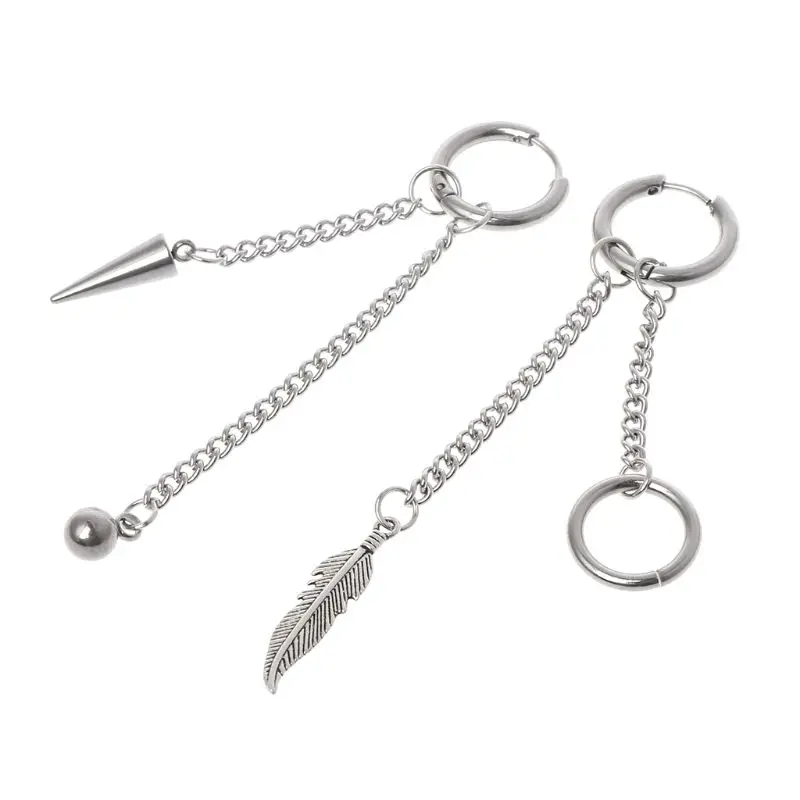 

14 Pcs/Set New Arrival Trendy Jewelry Earrings Stainless Steel Korean Fashion Personality For Men Women Boys Party Hip Hop E56A