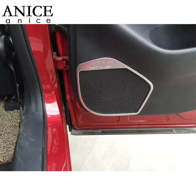 Подходит для Mazda CX-5 CX5 2013-2016 4 шт. хромированная крышка динамика двери звуковая