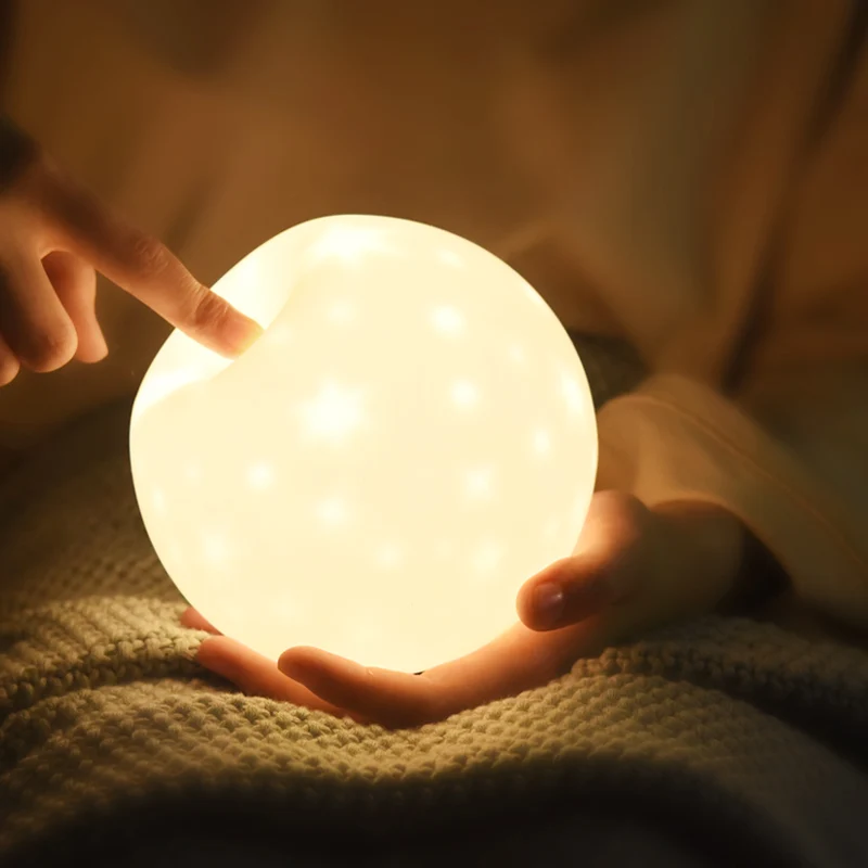 Светодиодный сенсорный Ночной светильник проектор звездного неба с шариками