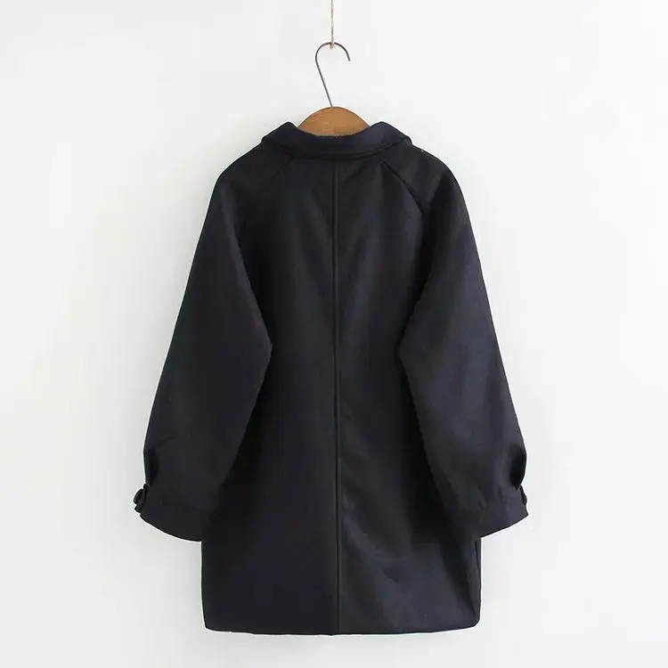 Повседневные шерстяные пальто размера плюс 2019 осенняя одежда модная Свободная