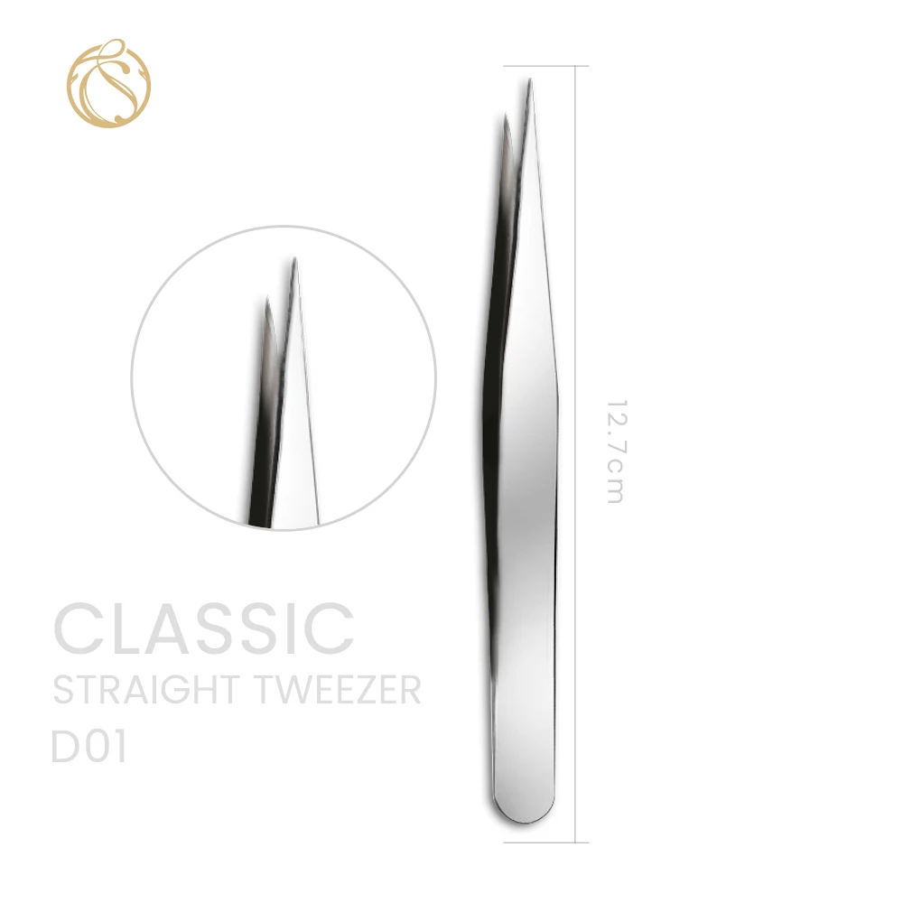 1 шт. пинцет для бровей из нержавеющей стали точный Пинцет мини ногтевой дизайн