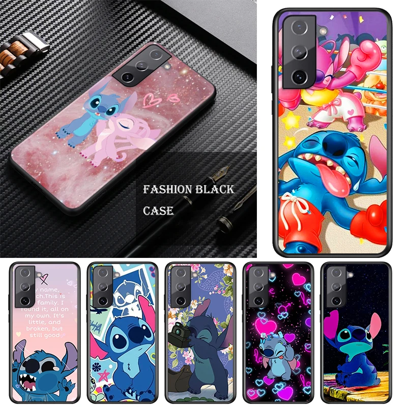 

For Samsung S21 S20 FE S22 Ultra Pro Lite S10 5G S10E S9 S8 S7 S6 Edge Plus Disney Cartoon Animation Lilo Stitch Phone Case