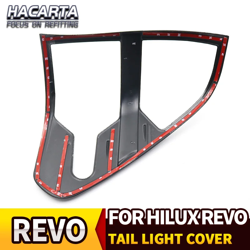 Задний светильник из углеродного волокна Накладка для Toyota HILUX REVO 2015-2018 задний