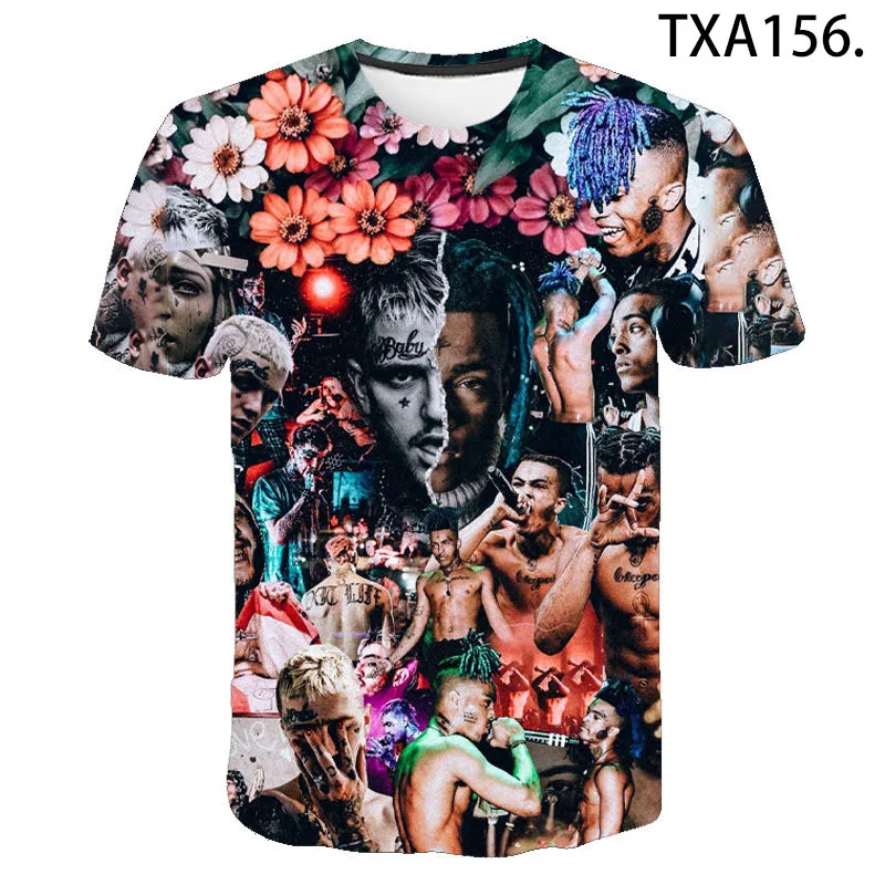 Новинка 2020 летняя 3D футболка Xxxtentacion для мужчин и женщин модная уличная одежда