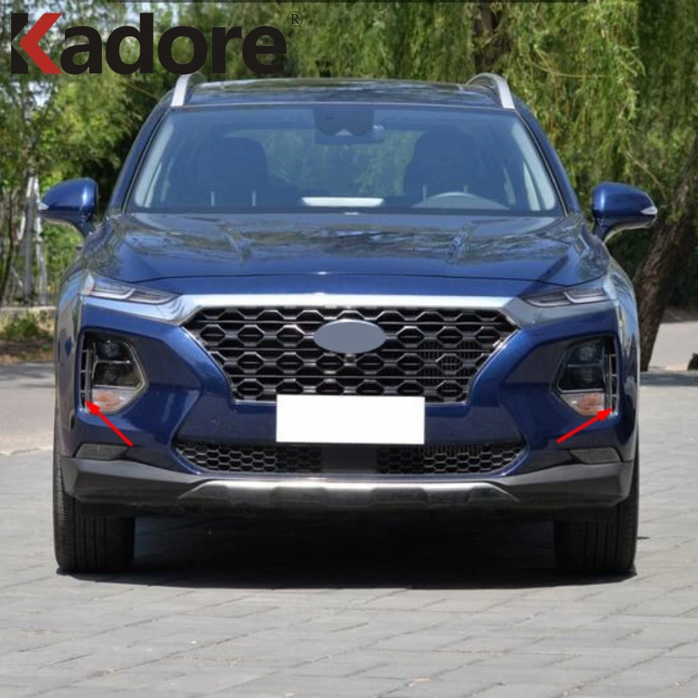 Для Hyundai Santa Fe 2019 2020 ABS красный поворот головы светильник лампа накладка переднего