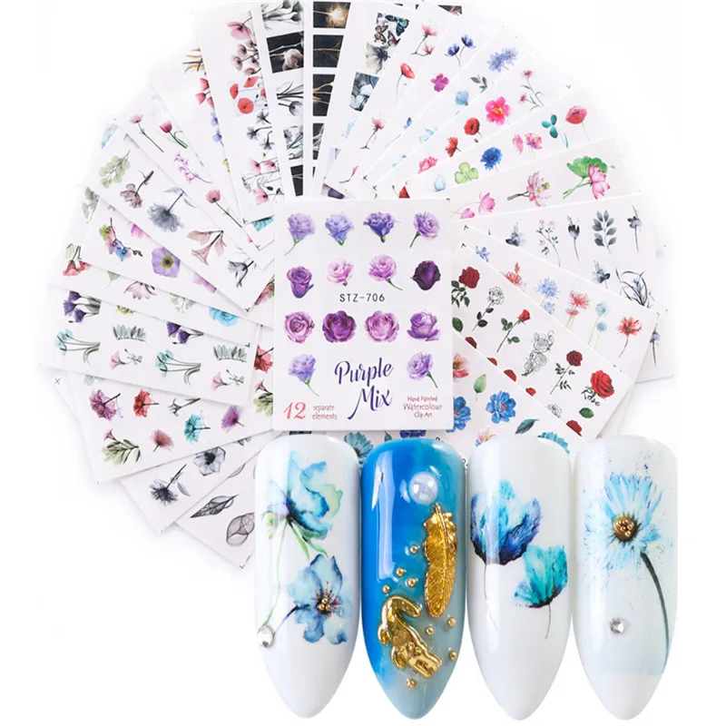 Наклейки для ногтей 5 цветов|Стикеры и наклейки| |