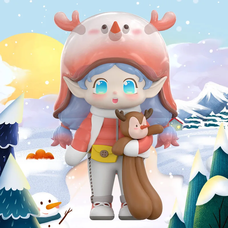 

8 pcs/lot Kawaii Blind Box Toys JOVA Winter Guess Bag Caja Ciega Blind Bag Toys Anime Figures Cute Model for Girls Birthday Gift