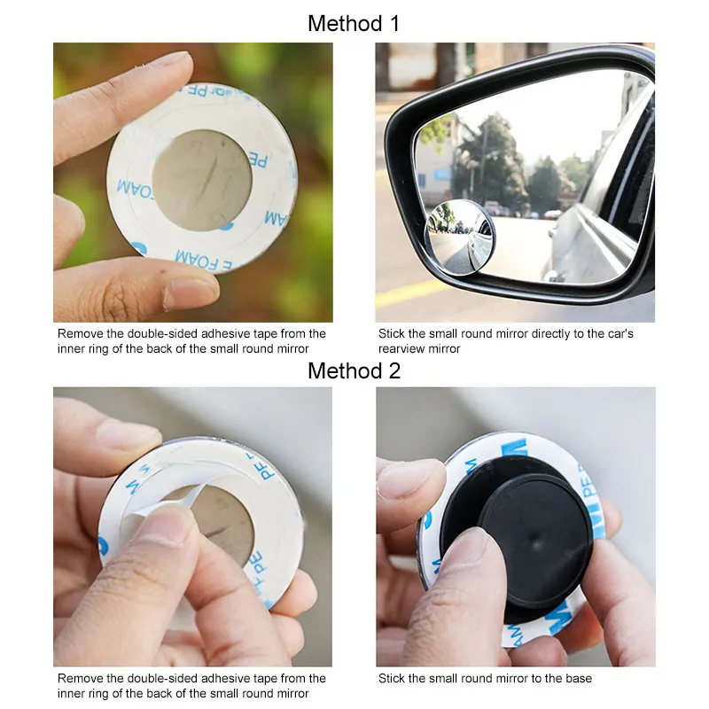 Car Blind Spot Wide Angle Round Convex Mirror for bmw-5er Series AUDI-A4 TOYOTA-CAMRY RAV4 | Автомобили и мотоциклы