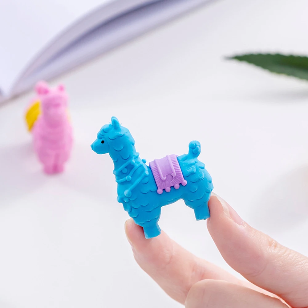 4 шт./компл. Kawaii Мини красочные животные маленькие из альпаки овечий съемный