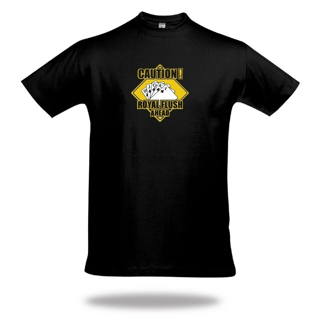 Королевский Флеш техасский холдем покер футболка с системой pokercards покерные