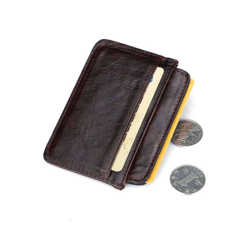 Модный кошелек из коровьей кожи для удостоверения личности держатель карт