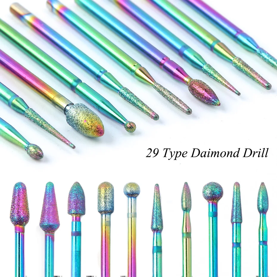 Алмазная фреза для ногтей инструменты маникюра электрические пилочки кутикулы