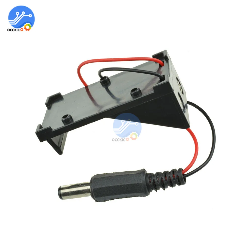 Новинка 2018 держатель для аккумулятора 9 В провод с вилкой 5 5*2 1 мм Arduino AU|battery holder box