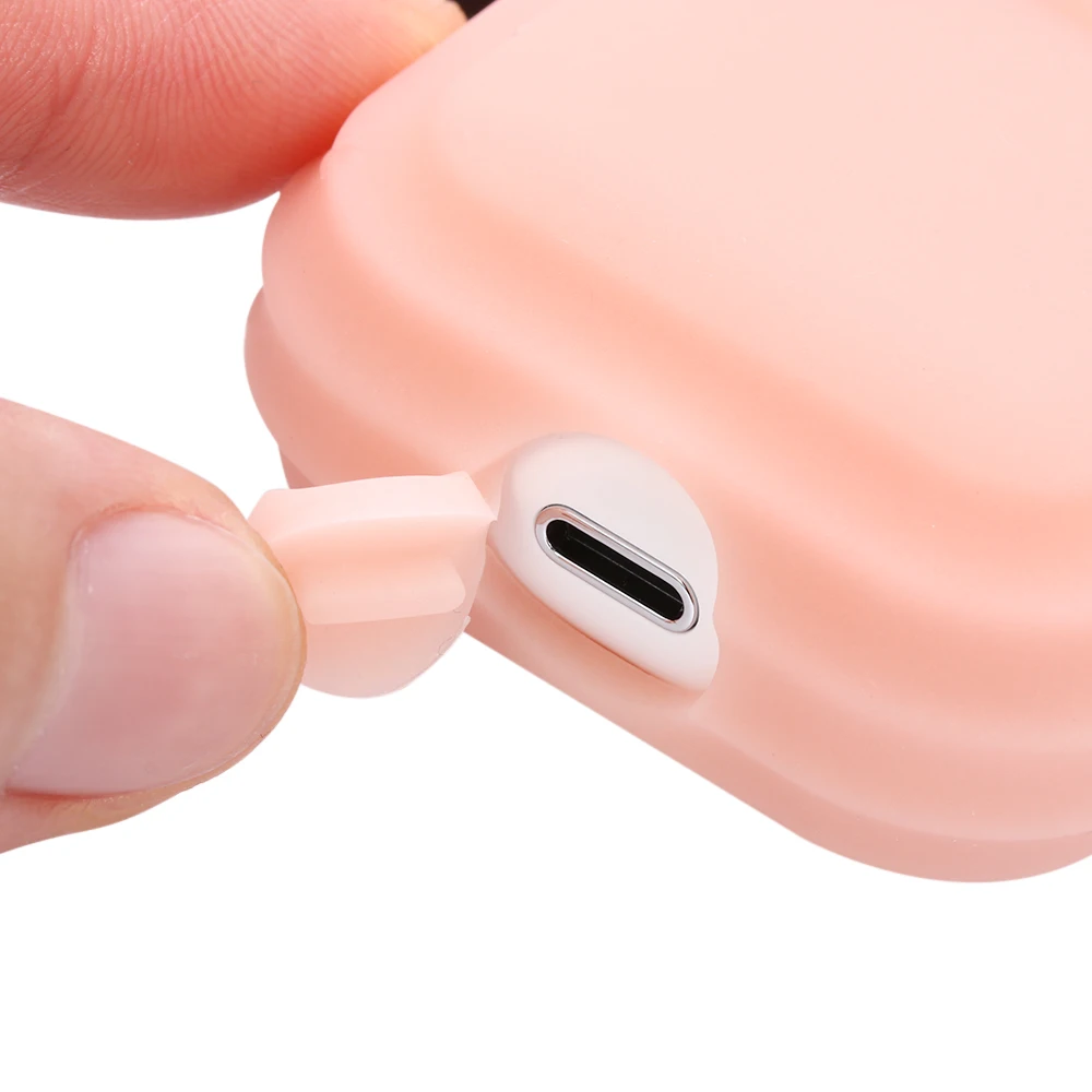 Модный светящийся силиконовый чехол для наушников с защитой от царапин крючками