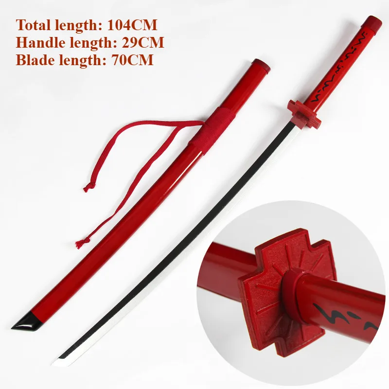 Style A (104CM) Аниме Акаме Ga KILL! Меч, реквизит для косплея, оружие Teigu Murasame, яд, удар, ночной налет, меч, красный или черный, на выбор, 104 см - Цвет: Style A (104CM)