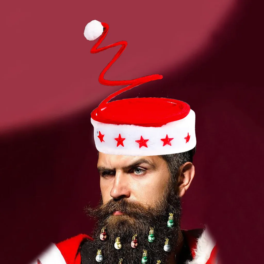 Рождественская шапка унисекс для взрослых Санта-Клаус рождественские толстые