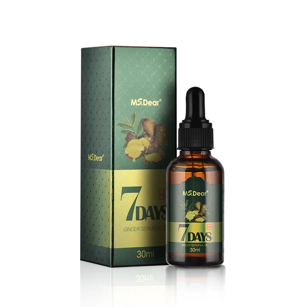 

7 Days Ginger Germinal Serum Essence Oil Natural Hair Loss Treatment Effective Fast Growth Hair Care