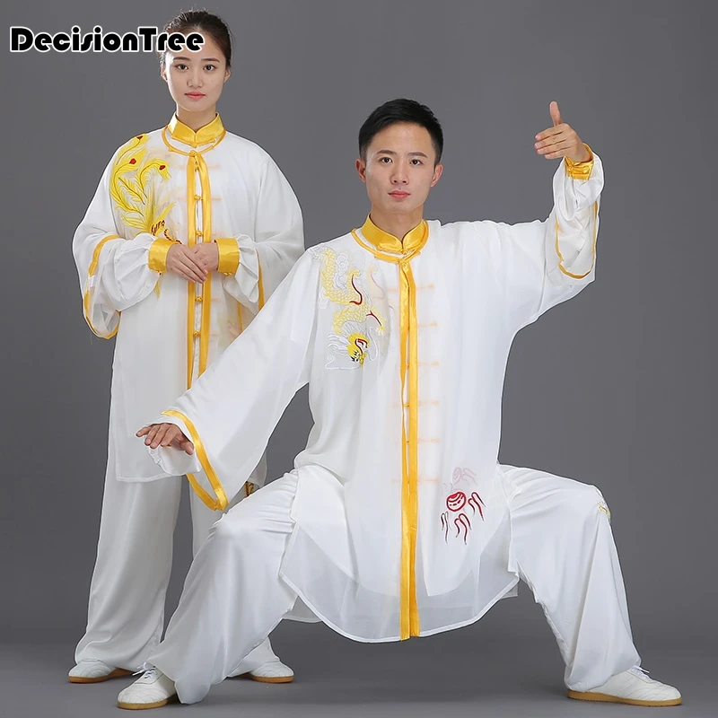 

2021 woman breathable floral chinese clothes full sleeves tai clothing yarn kung fu uniform wing chun suit comfortable yoga set