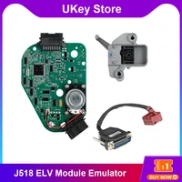 high quality j518 elv module emulator for audi c6 q7 a6 steer column module with vvdi dedicated programming cable