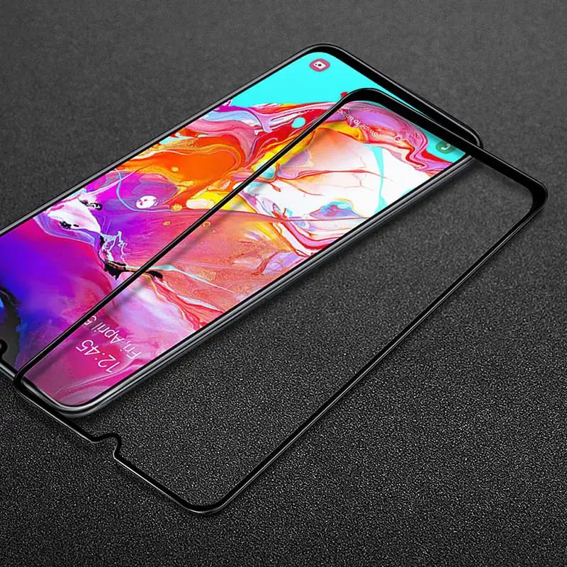 Vidrio templado para Samsung Galaxy M30S, Protector de pantalla M307F, pegamento completo, pel&iacute;cula de borde curvo 3D, 2 uds.-0