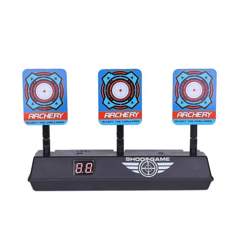 

100pcs Blue Bullet with Scoring Auto Reset Electric Target for Nerf Toy Hollow Hole Foam Soft Bullet Toy Gun Accessories for Kid