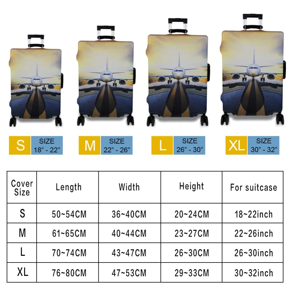 

INSTANTARTS Nightfall Sunset Horse Print Travel Luggage Dustproof Covers for 18-30 Inch Suitcase Elastic Case Protective Cover