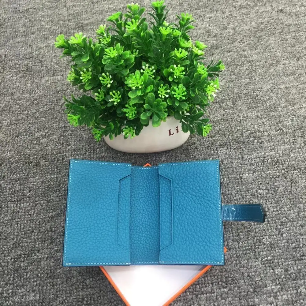 

Genuine Leather Unisex Card Holders Cowhide Leather Id Card Bag Business Card Case Small Wallet Luxury Design Long Money Bag