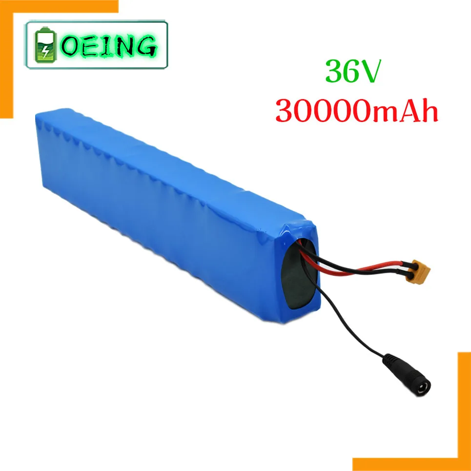 

Аккумуляторная батарея NEWEST36V 30 Ач, литий-ионный аккумулятор 18650 36 В 30000 мАч 10s4p большой емкости BMS, интерфейс XT60 для электрического велосипеда