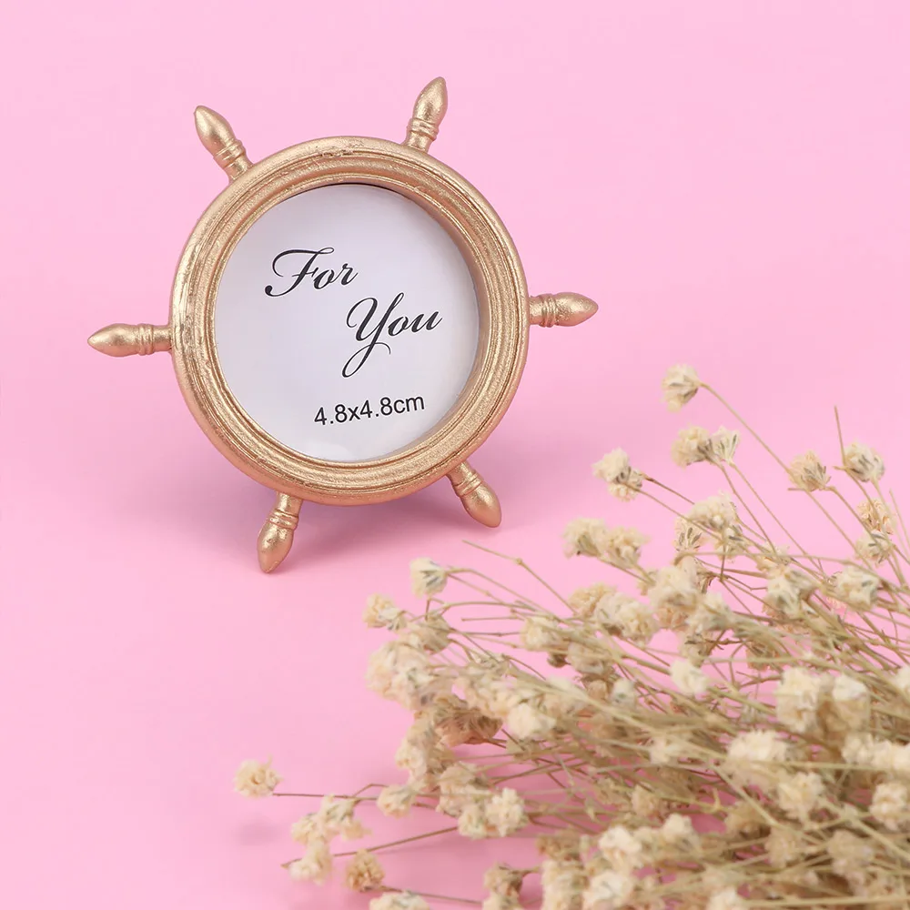 Желтая рулевая рамка детская мини Свадебная фоторамка Держатель карточки с