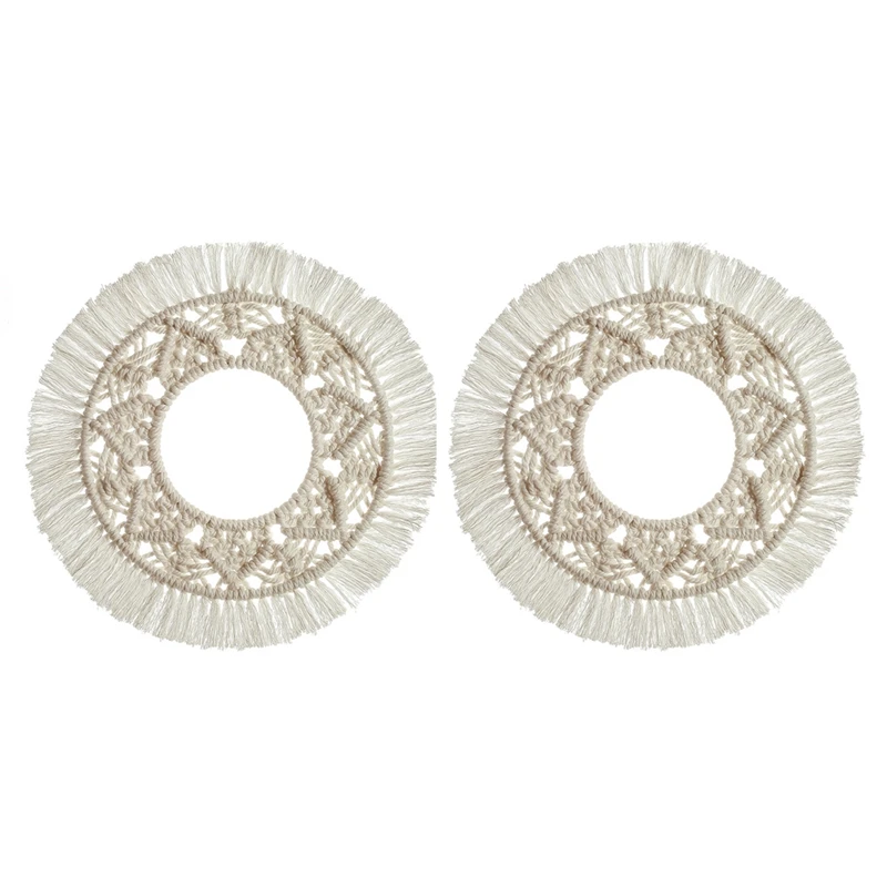 

2 шт., плетеные подставки для чашек