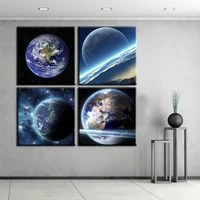 5d diamond painting kits full scenery mosaic blue black universe the earth landscape embroidery handmade gift home decoration