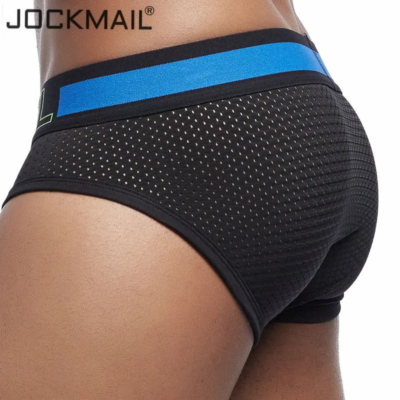 

JOCKMAIL Mesh Men Underwear Sexy Men Briefs U Convex Breathable Mens Slip Cueca Male Panties Underpants Gay Briefs Men Shorts