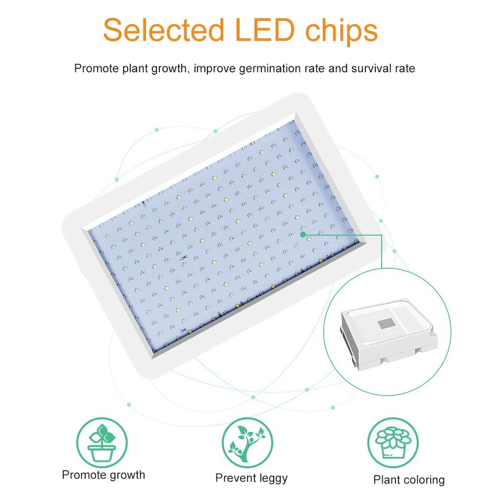 

LED Grow Light 2000W Waterproof Phytolamp 2835 Leds Chip Phyto Growth Lamp 265V Full Spectrum Plant Lighting for Indoor Plant