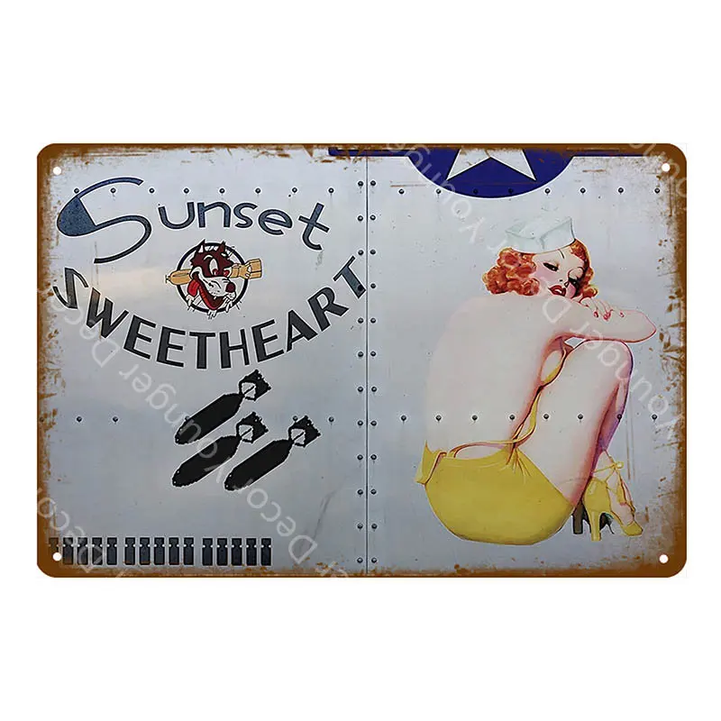 YD3089EI Американский плакат Pin Up Girl забавная леди жестяная вывеска настенная декоративная табличка для бара кафе бара вечерние Клубные винтажные металлические картины YI-078 - Цвет: YD3089EI